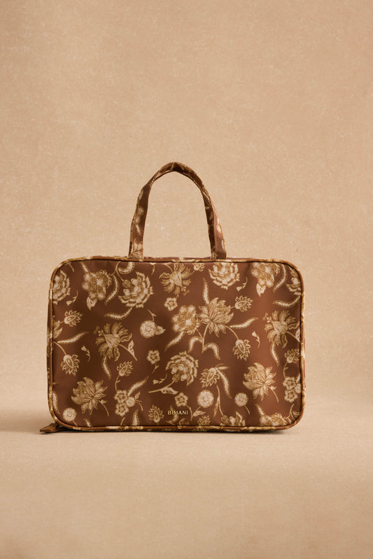 Neceser MARGOT Estampado Mostaza - BIMANI