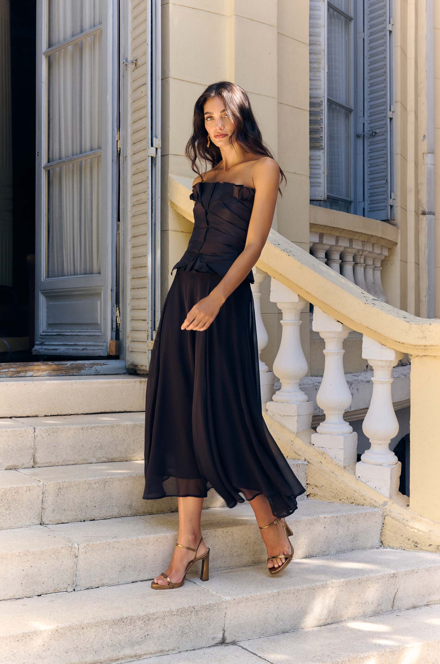 Falda MALISA Marrón Cacao BIMANI