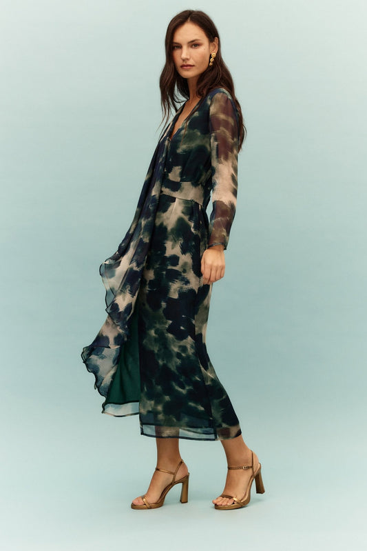 Vestido JULIET Estampado Azul - BIMANI