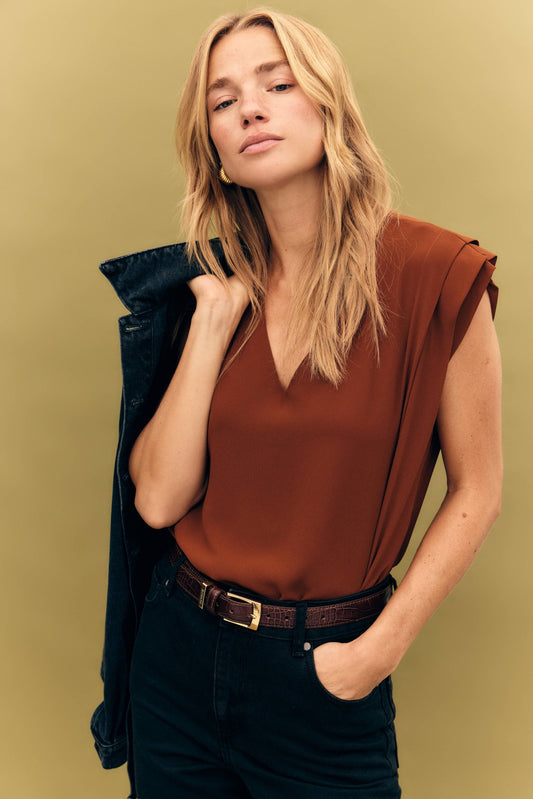 Blusa ANKARA Ocre Godello - BIMANI