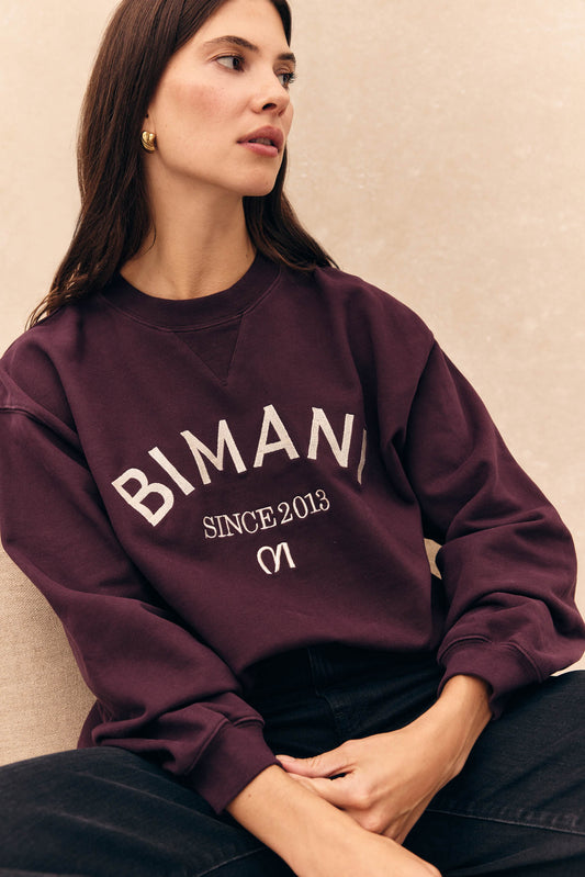 Sudadera JEANNE Burdeos - BIMANI