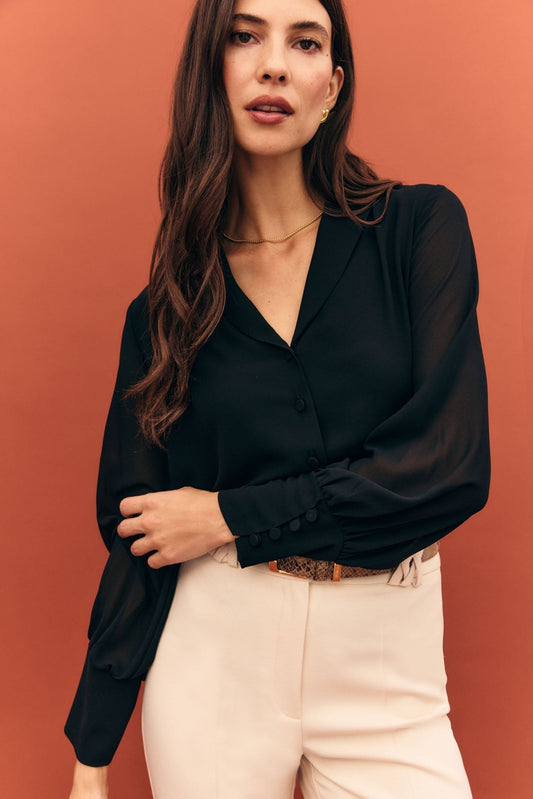 Blusa LONDRES Negro Magnético - BIMANI