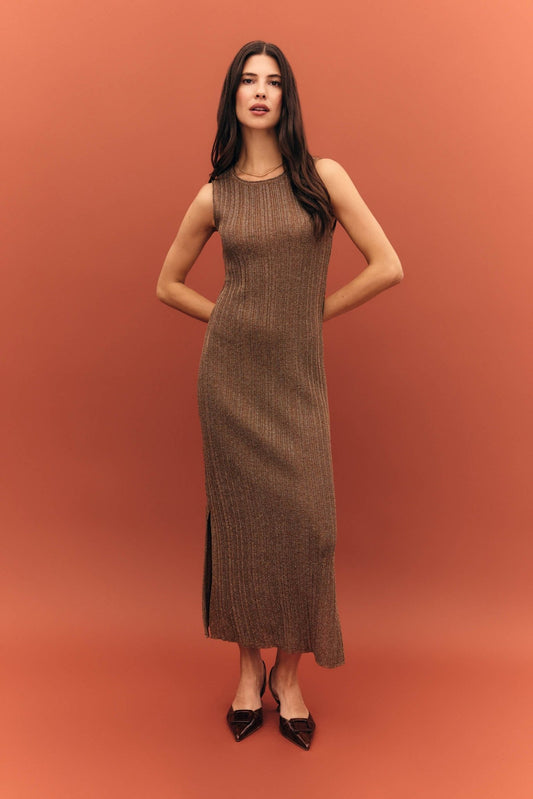 Vestido DALIA Bronce - BIMANI