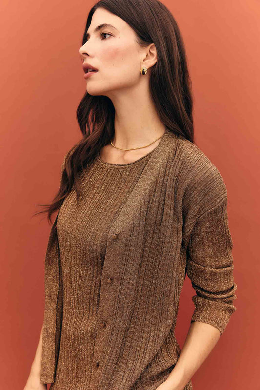 Cardigan DALIA Bronce - BIMANI