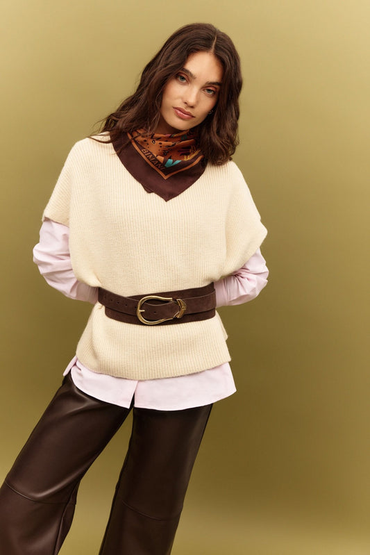 Chaleco VIRGINIA Crudo - BIMANI