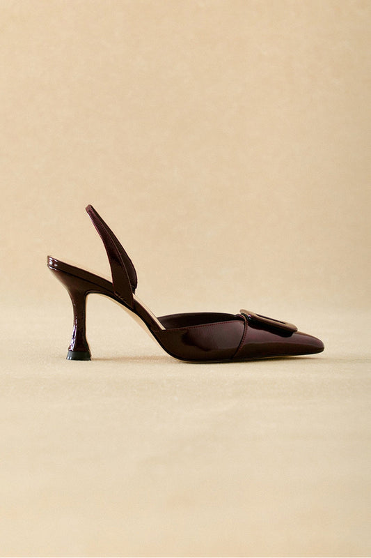 Stiletto NURIA Charol Burgundy - BIMANI