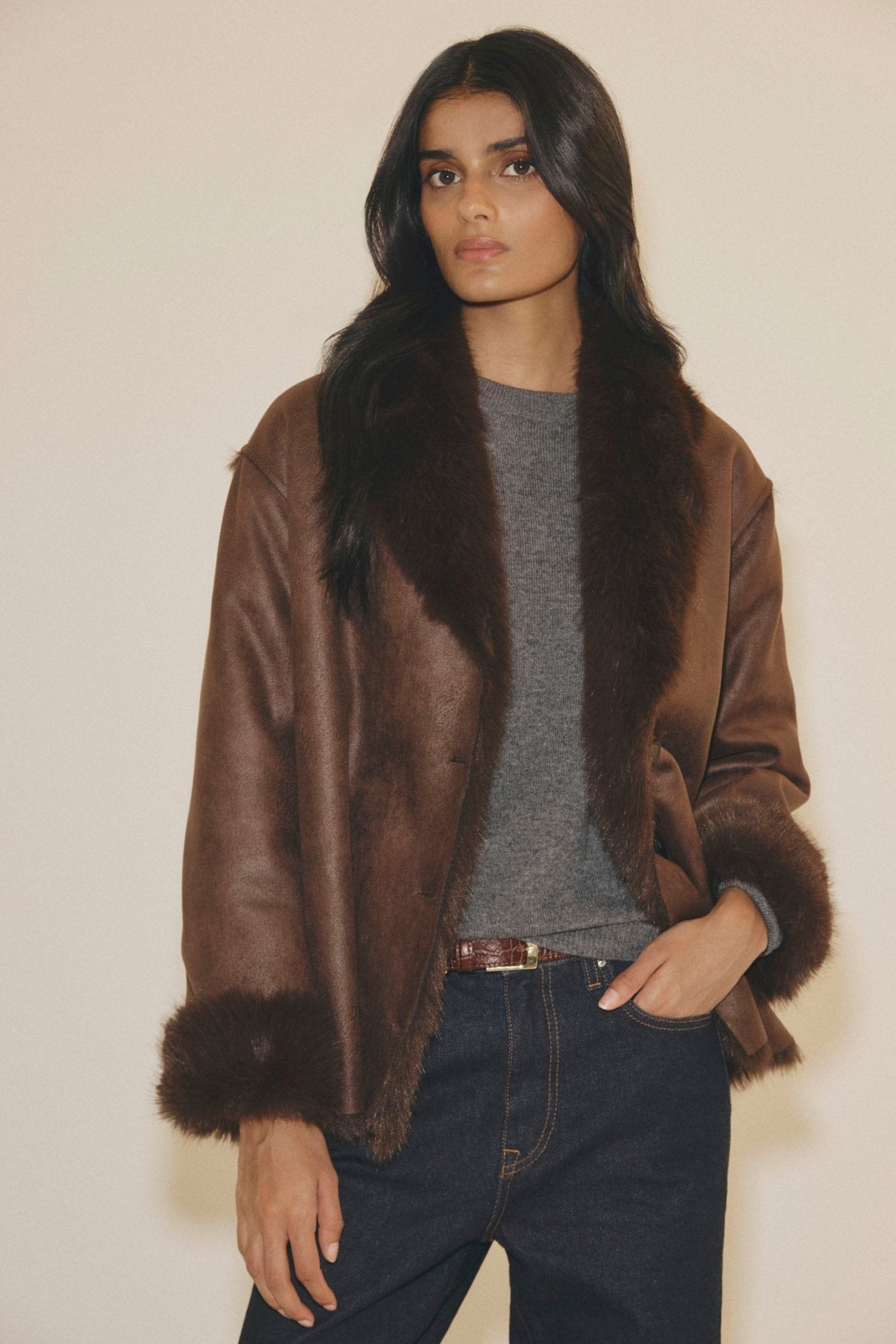 NASH Brown Coat | BIMANI