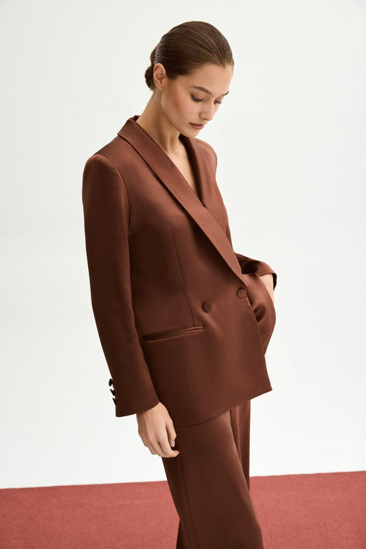 Blazer JACKIE Marrón Mocca - BIMANI