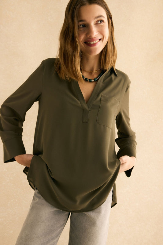 Blusa ARENA Khaki Picual - BIMANI