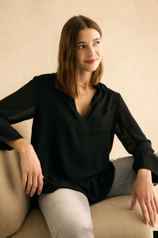 Blusa ARENA Negro Magnético - BIMANI