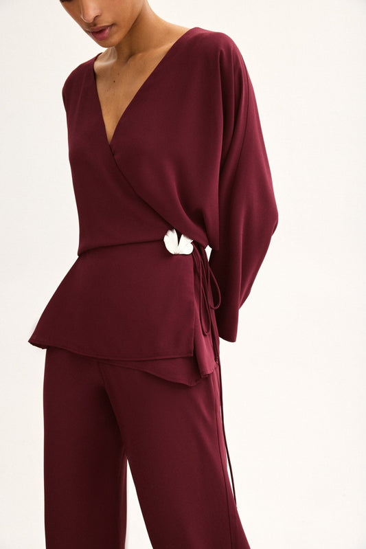 Blusa ARIELLE Burdeos Monastrell - BIMANI