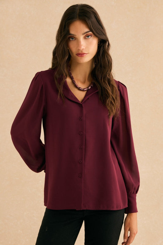 Blusa BALLESTA Burdeos Monastrell - BIMANI