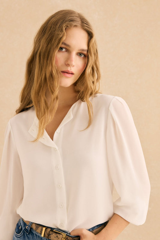 Blusa BALLESTA Blanco Eterno - BIMANI