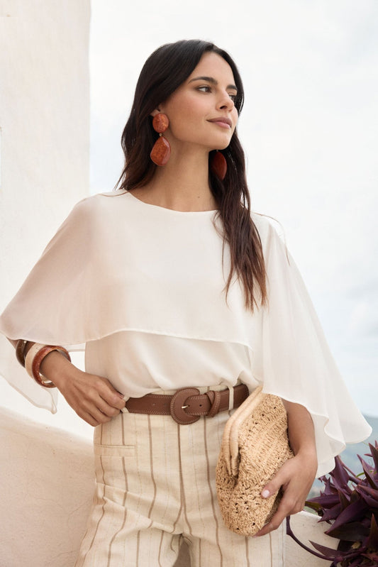 Blusa CAMELIA White - BIMANI