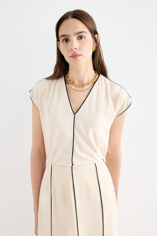 Blusa ELIANA Beige - BIMANI