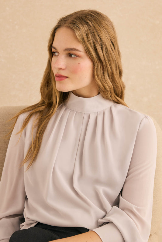 Blusa HALCÓN Gris Perla - BIMANI