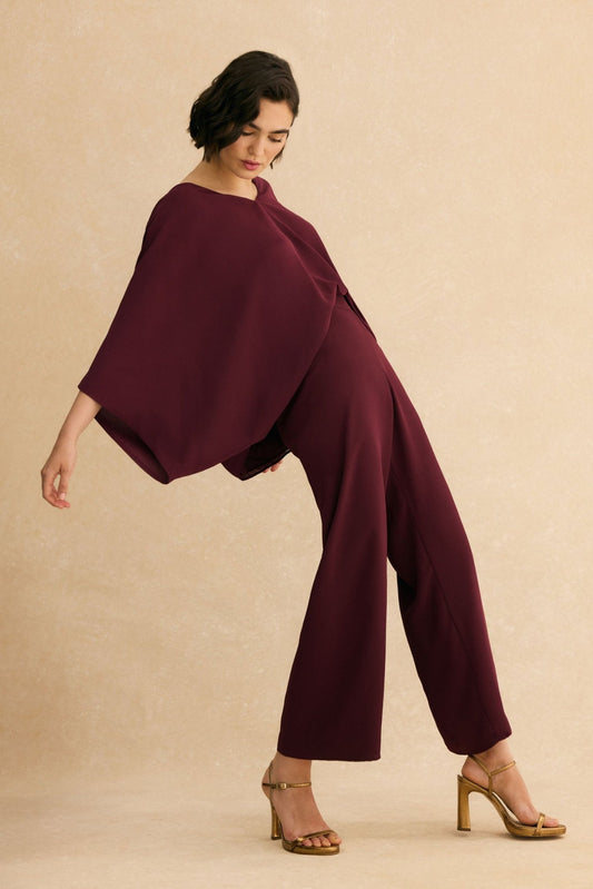 Blusa MARION Burdeos Monastrell - BIMANI