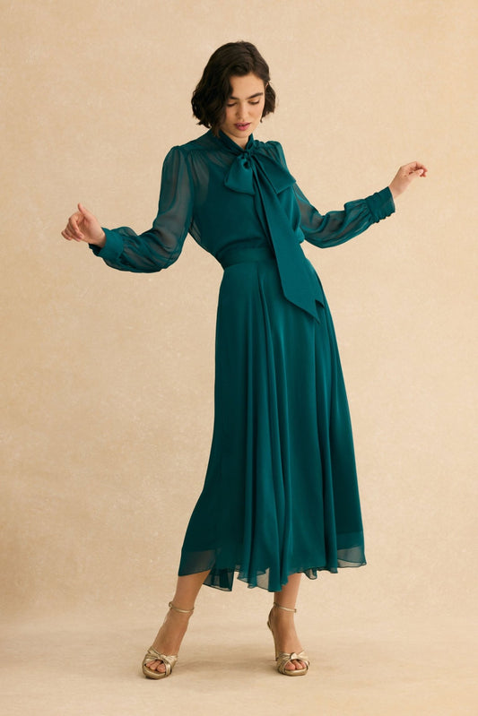 Blusa PAULINE Verde Hiedra - BIMANI