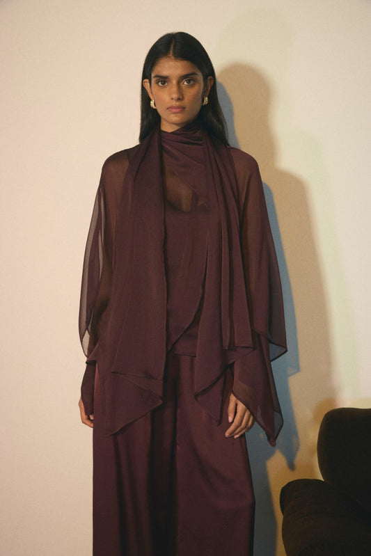 Blusa SOLÈNE Berenjena - BIMANI