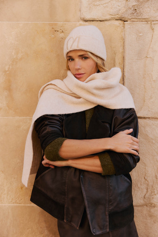 Bufanda CANNES Marrón Arena - BIMANI