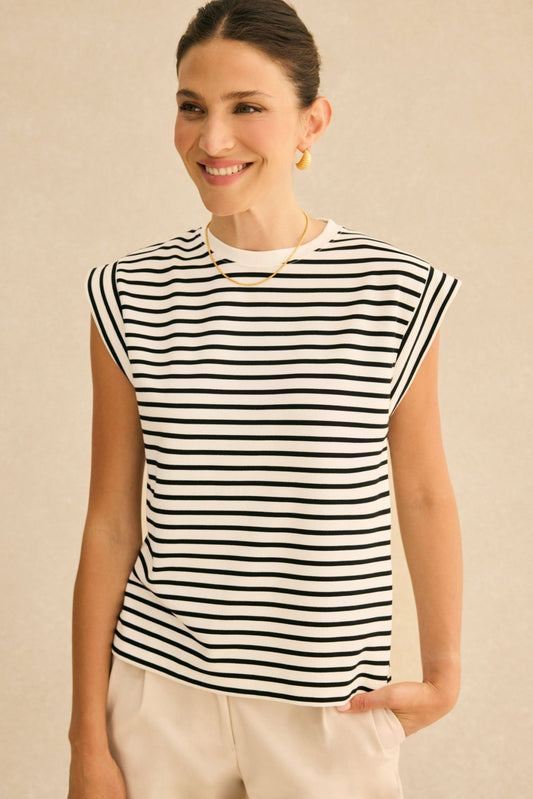 Camiseta CAPRI Stripes Blue - BIMANI