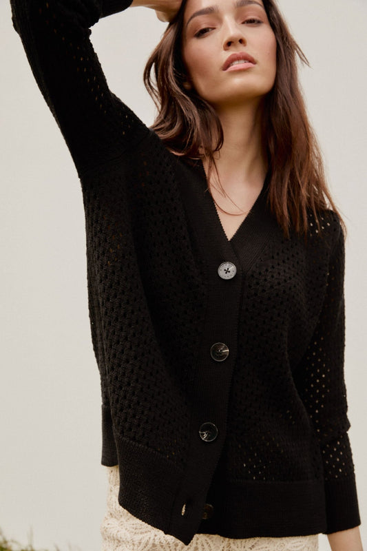 Cardigan MAUKA Black - BIMANI