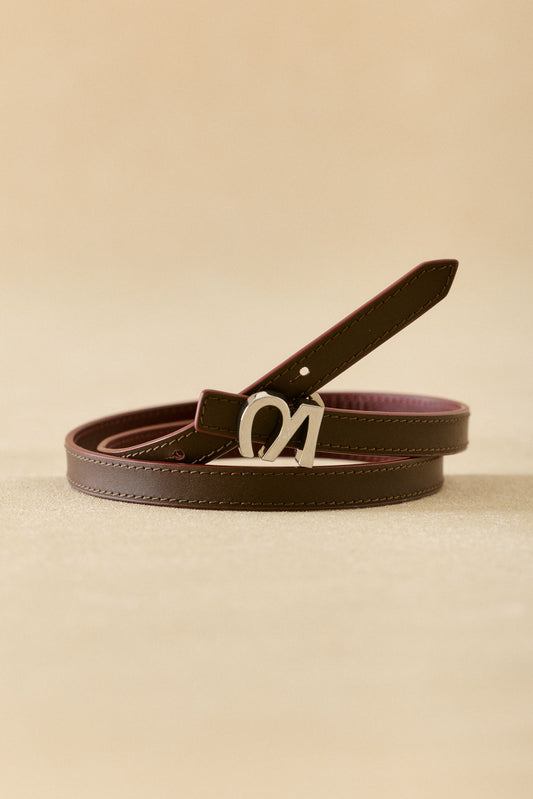 Cinturón NILO Burdeos - Marrón - BIMANI