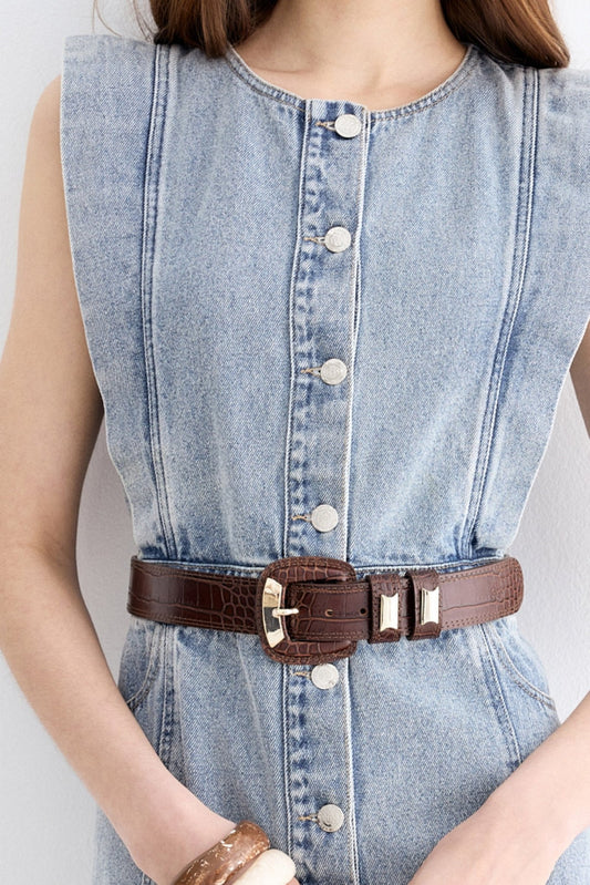 Cinturón VOLGA Coco Camel - BIMANI