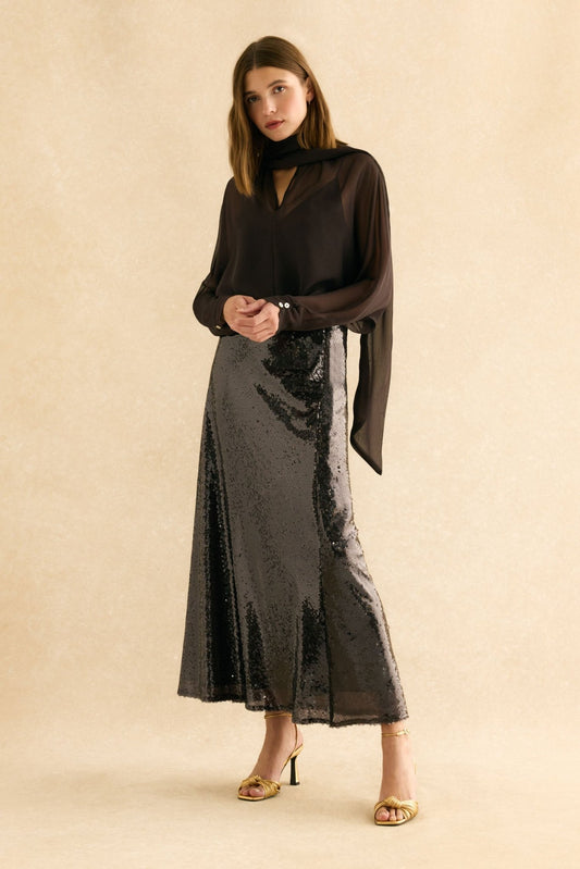 Falda ÉMILE Marrón - BIMANI