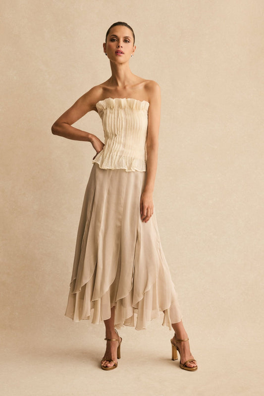 Falda MOONSTONE Champagne - BIMANI