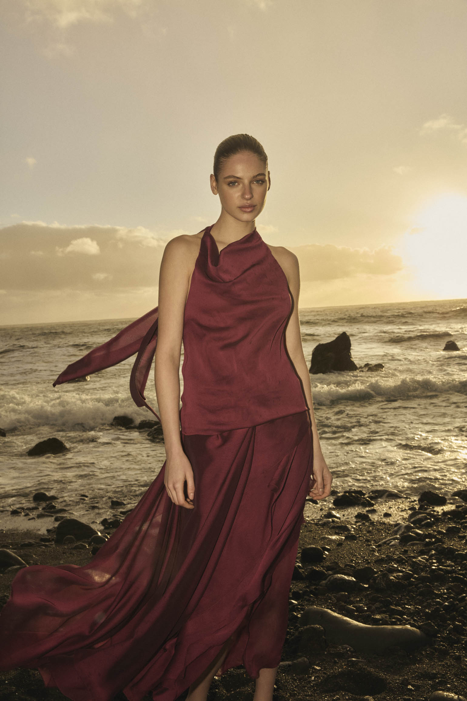 nami red dress NAMI Arid Cherry Skirt