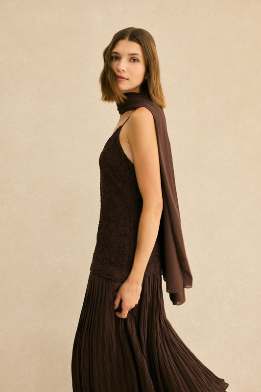 Fular BIMANI Marrón Cacao