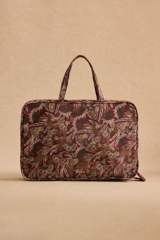 Neceser MARGOT Estampado Burdeos - BIMANI