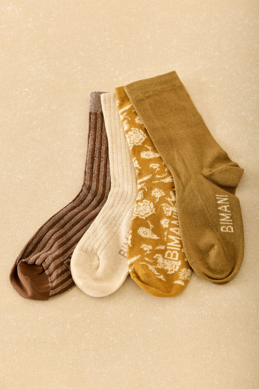 Pack CALCETINES Mostaza - BIMANI