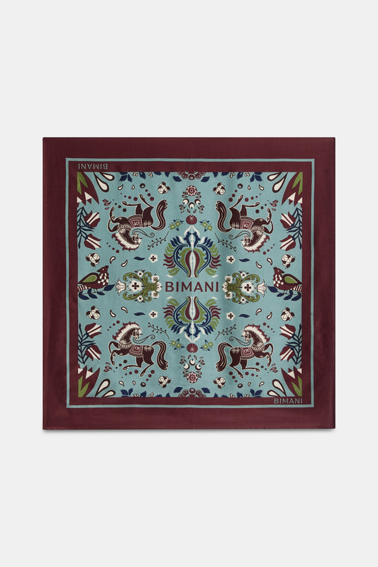 Pañuelo VEJER Estampado Azul - BIMANI