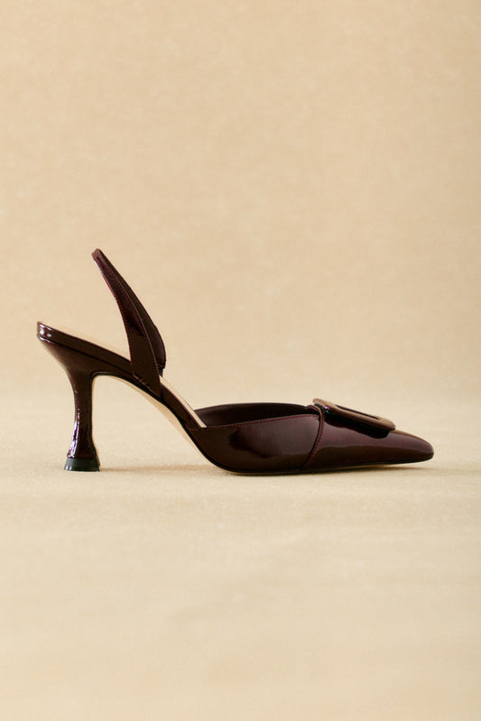 Stiletto NURIA Charol Burgundy - BIMANI