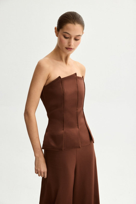 Top ANGIE Marrón Mocca - BIMANI