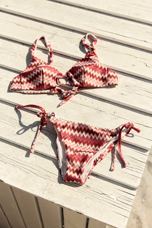 Top Bikini ARUBA Print Red - BIMANI