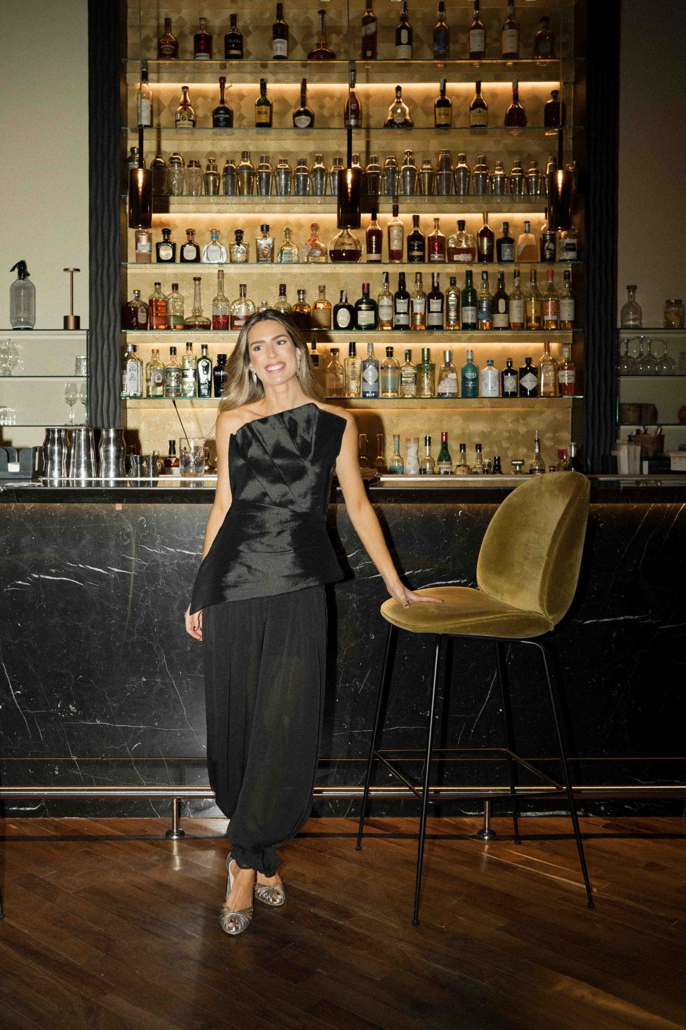 COGTHEBIGSMOKE GISELLE ROLLNECK GILLET 黒 Turtleneck L/S Bellevue Mini Dress - Black | GIL RODRIGUEZ