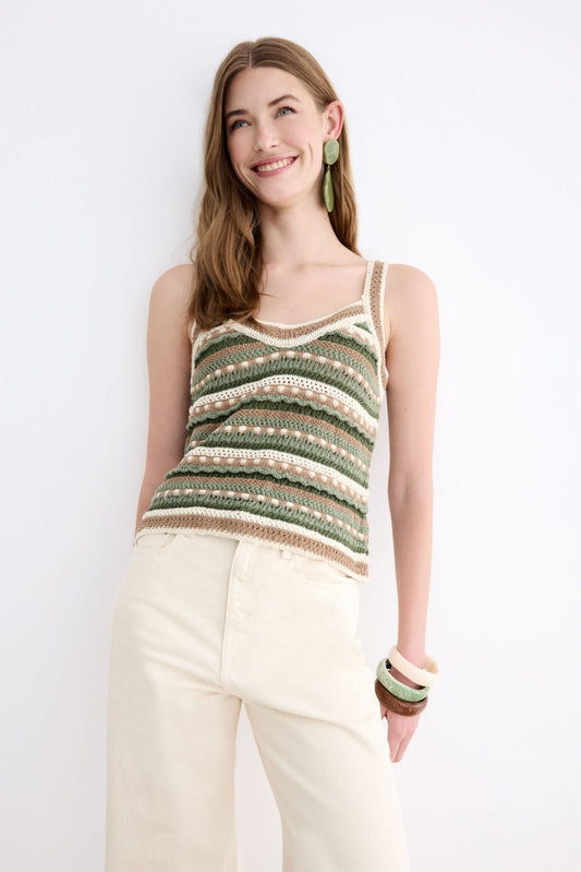 Top GUINEA Emerald Stripes - BIMANI