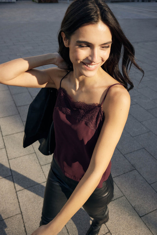 Top LIDO Burgundy - BIMANI