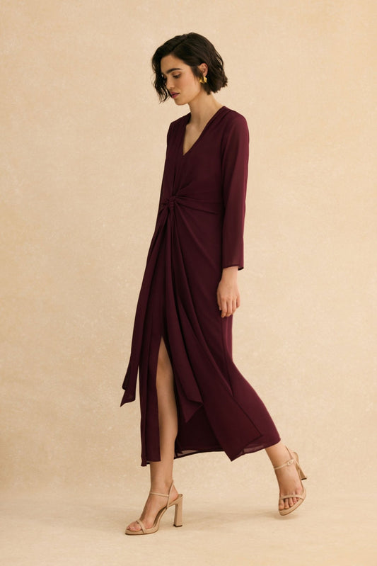 Vestido ISLA Burdeos Monastrell - BIMANI