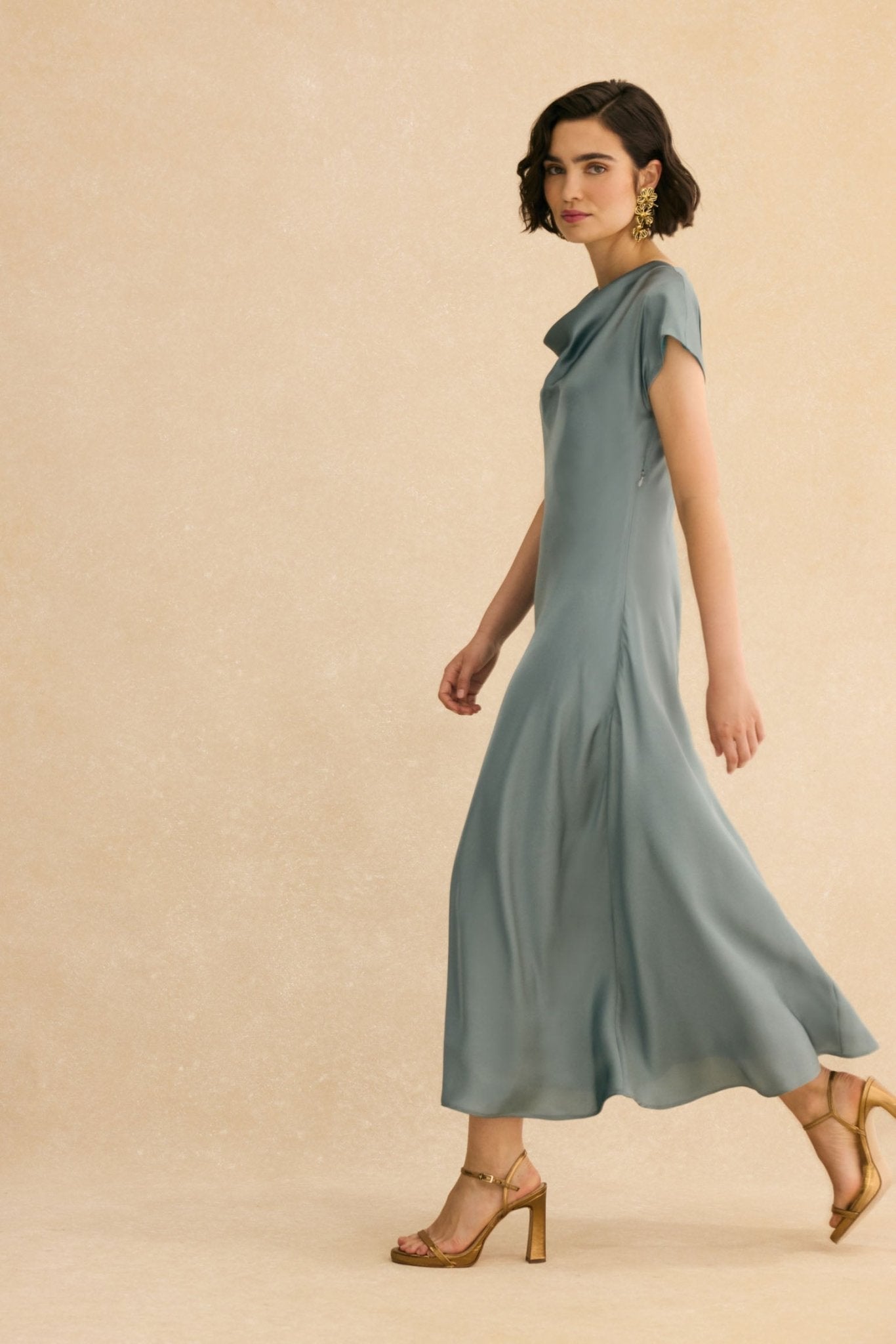 Vestido LOREN Azul Atlántico BIMANI - Main Image