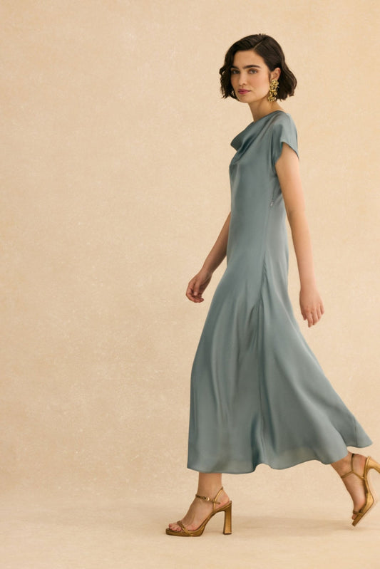 Vestido LOREN Azul Atlántico - BIMANI