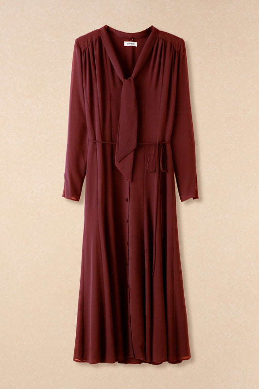 Vestido LYRA Burdeos Monastrell - BIMANI