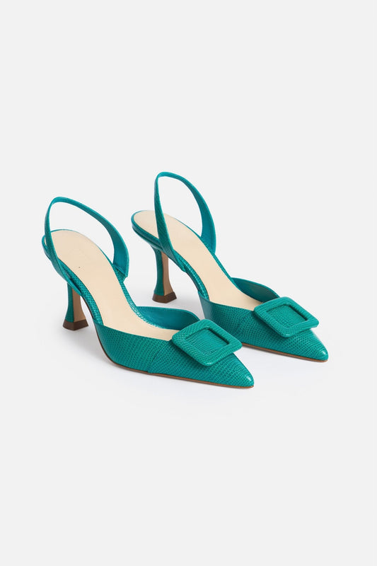 Stiletto NURIA Textura Aguamarina - BIMANI