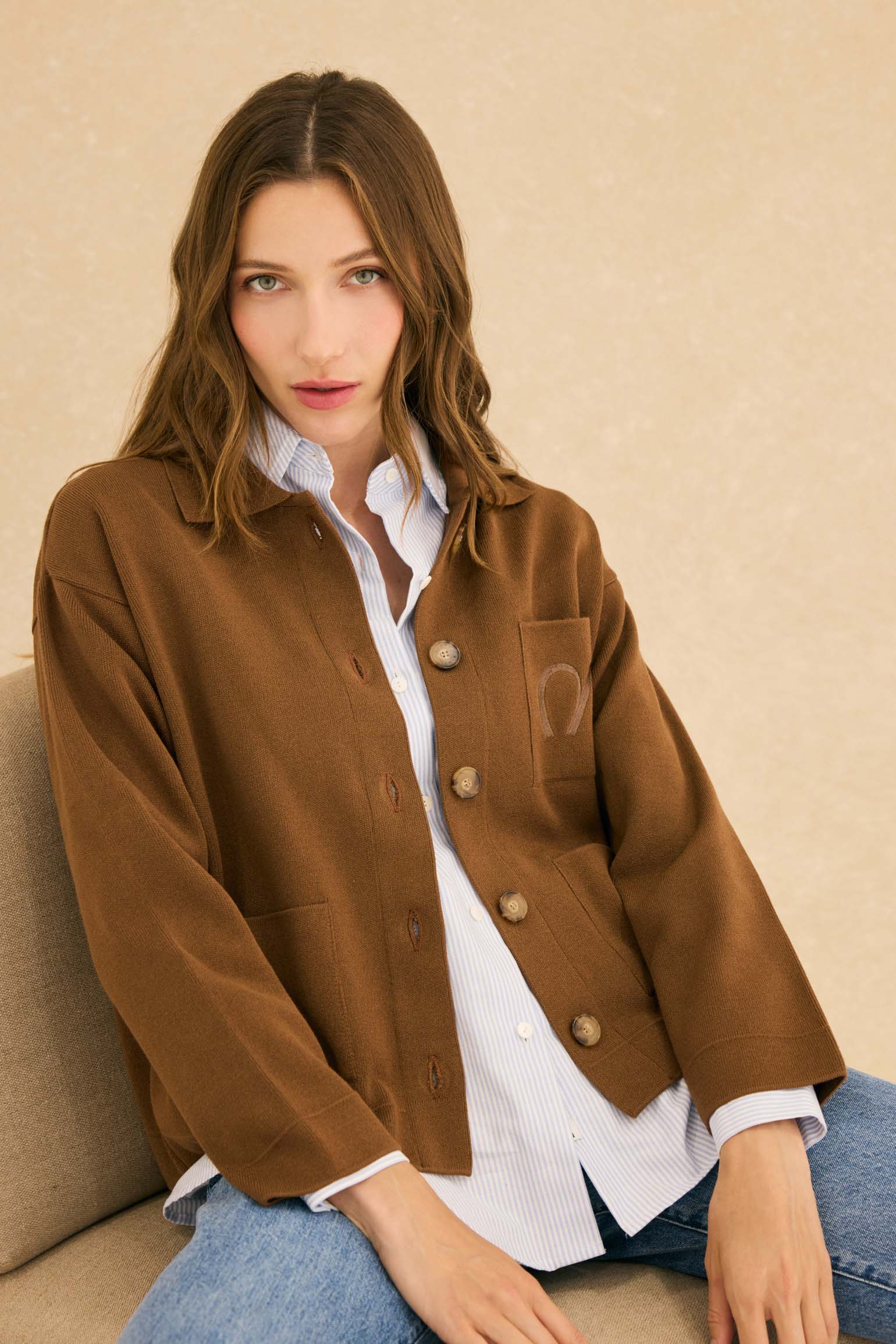 Chaqueta GOLDEN Camel - BIMANI