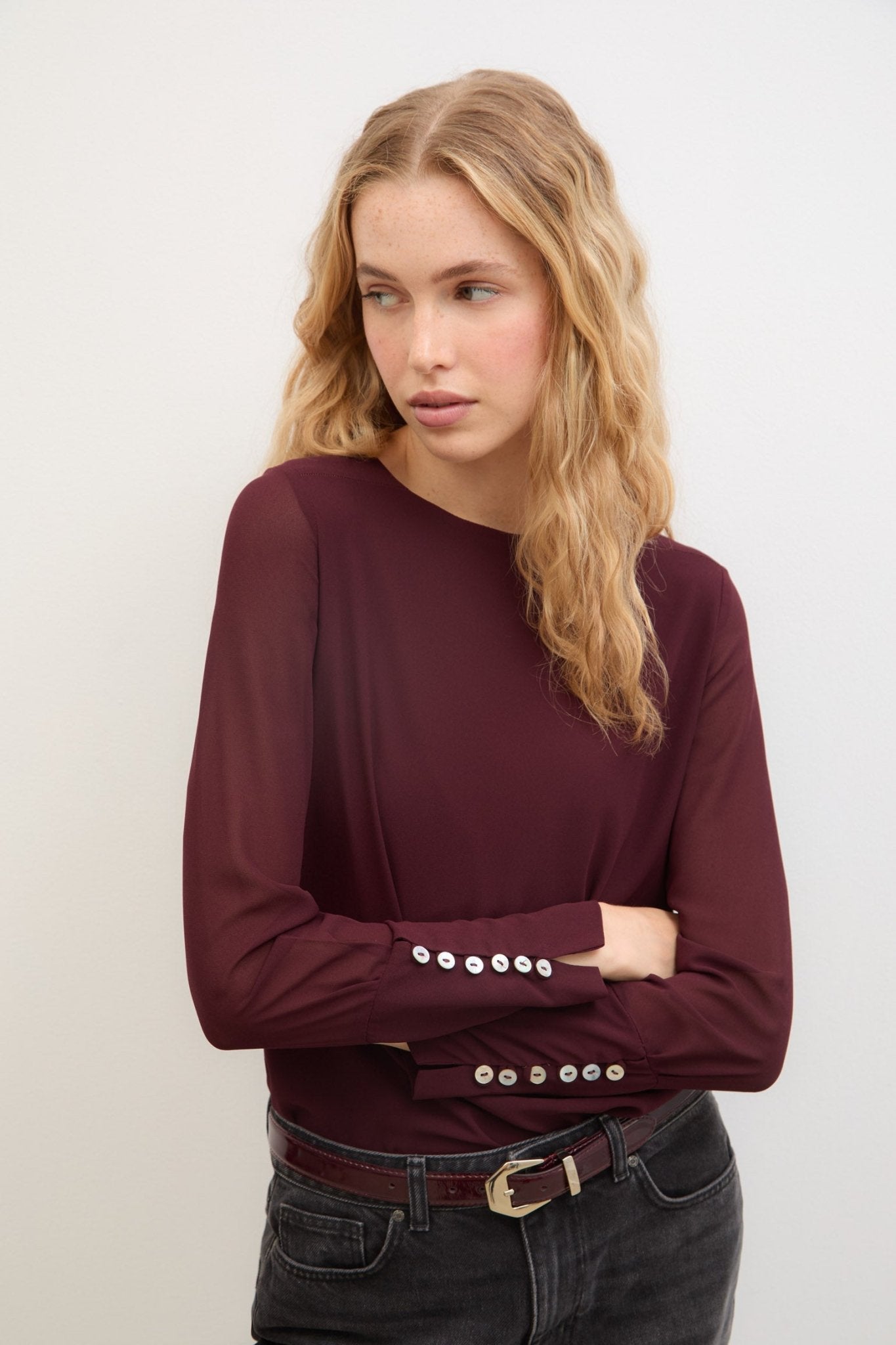 Blusa SENDA Burgundy - BIMANI