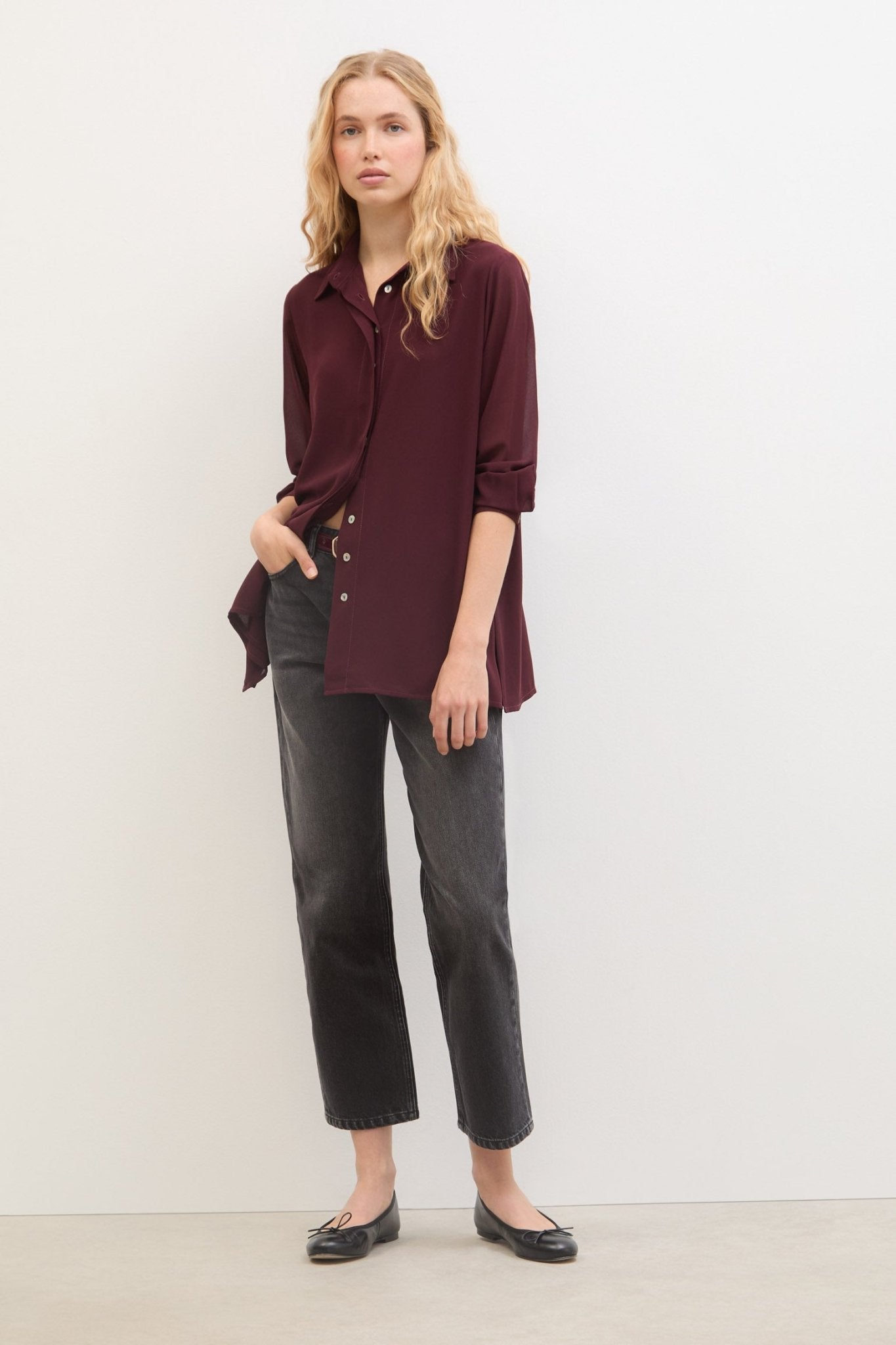 Blusa ESENCIA Burgundy - BIMANI