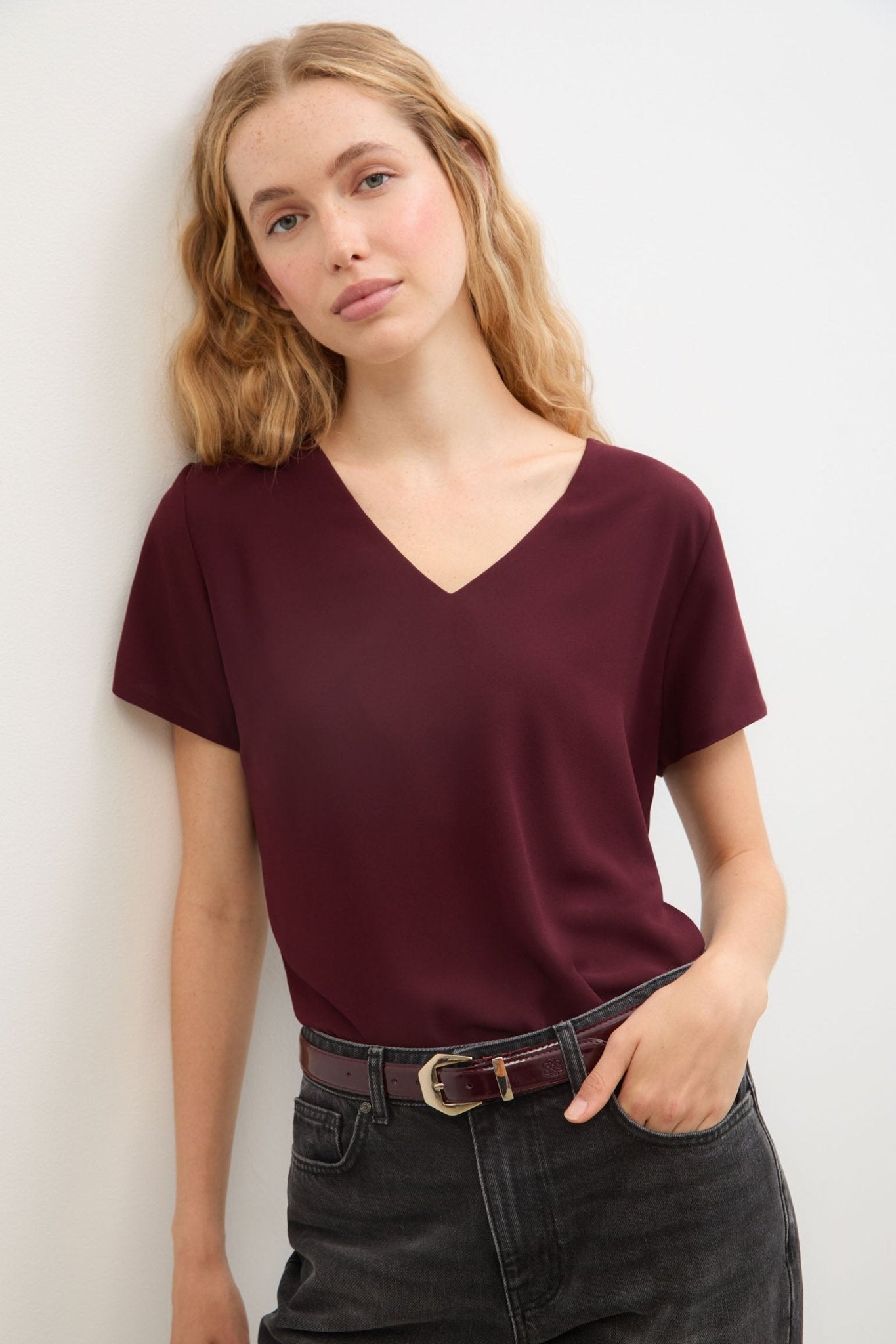 Blusa CALA Burgundy - BIMANI